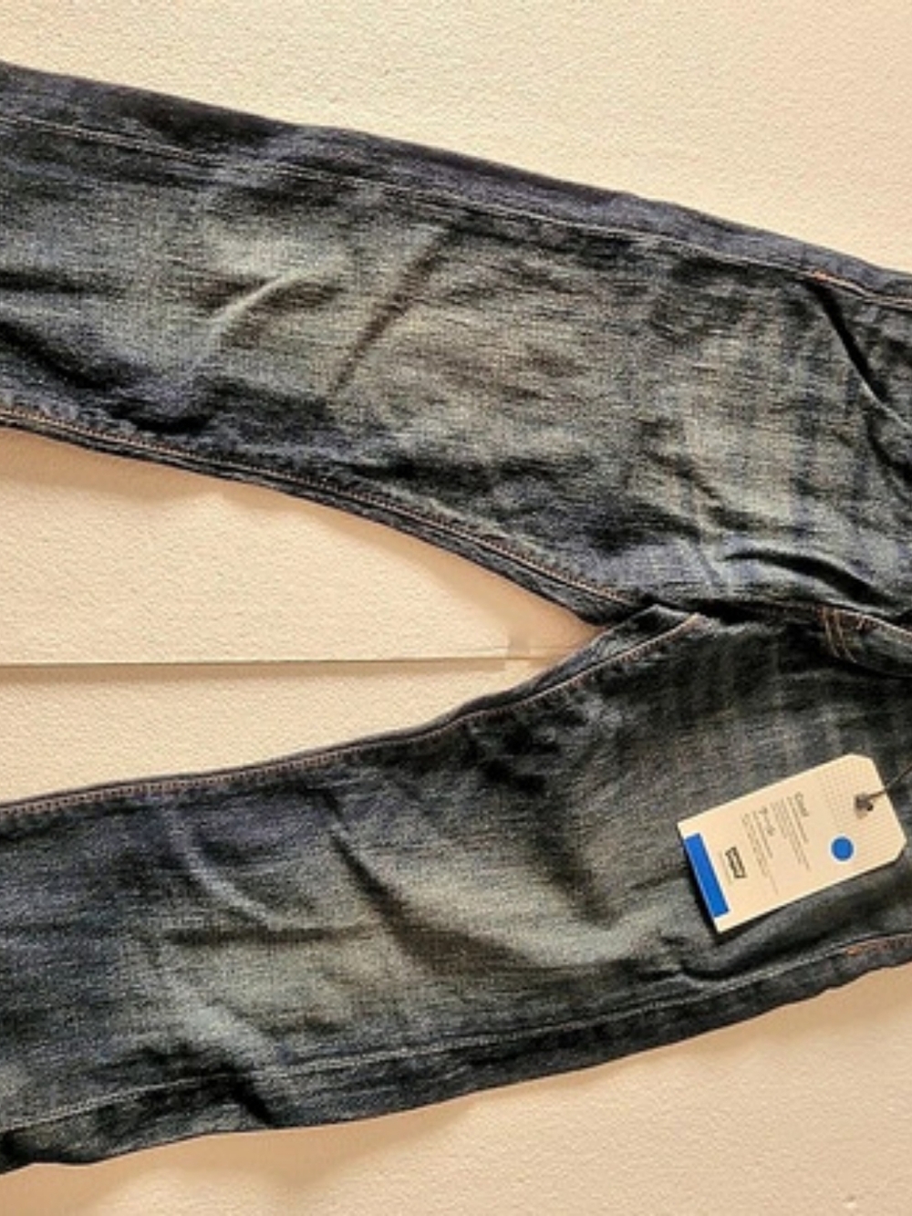 Levi's 505 Regular Cropped Cool Jeans Stretch Jeans Blue Waist 28 / 20